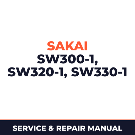 Sakai SW300-1,SW320-1,SW330-1 shop manual