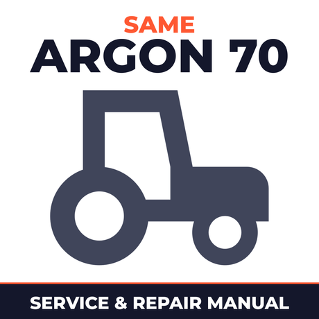 Same Argon 70 Tractor Service & Repair Manual