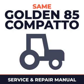 Same Golden 85 Compatto Tractor Service & Repair Manual