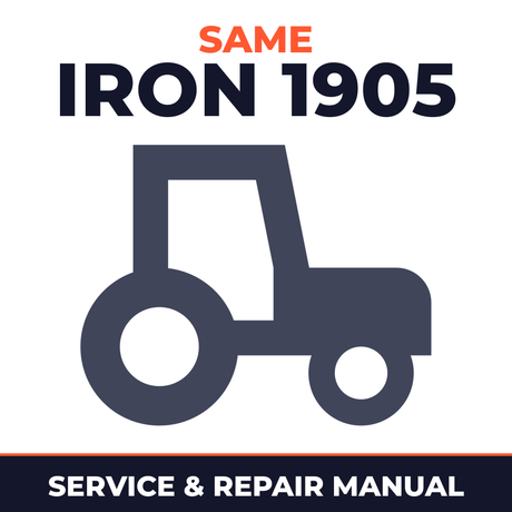 Same Iron 1905 Tractor Service & Repair Manual