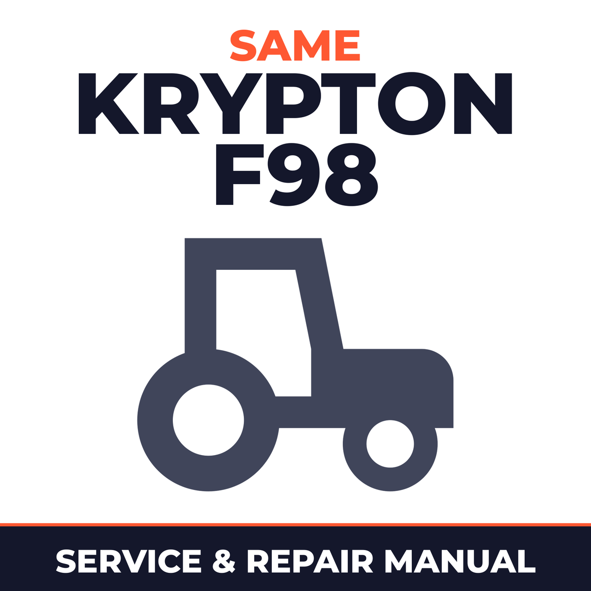 Same Krypton F98 Tractor Service & Repair Manual
