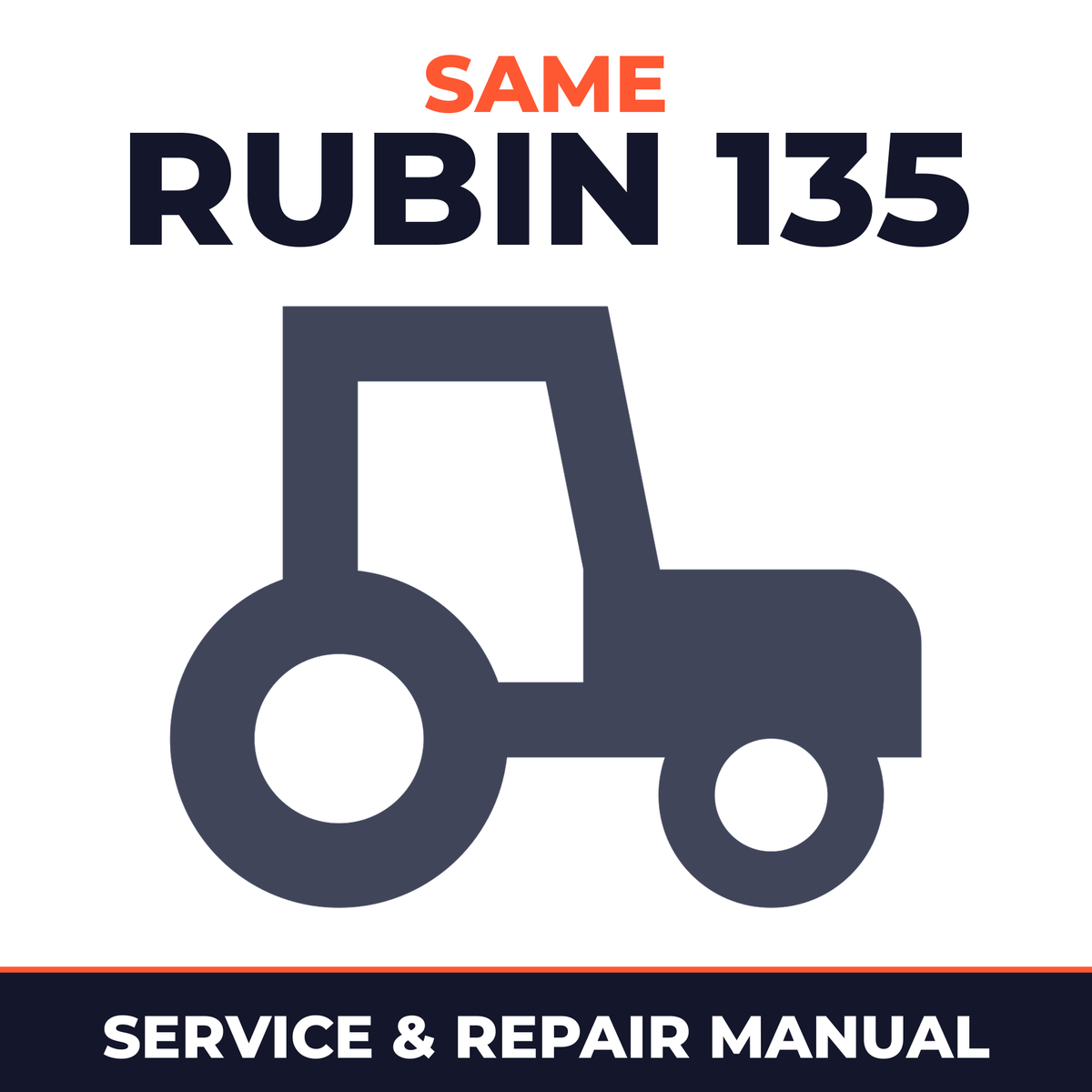 Same Rubin 135 Tractor Service & Repair Manual