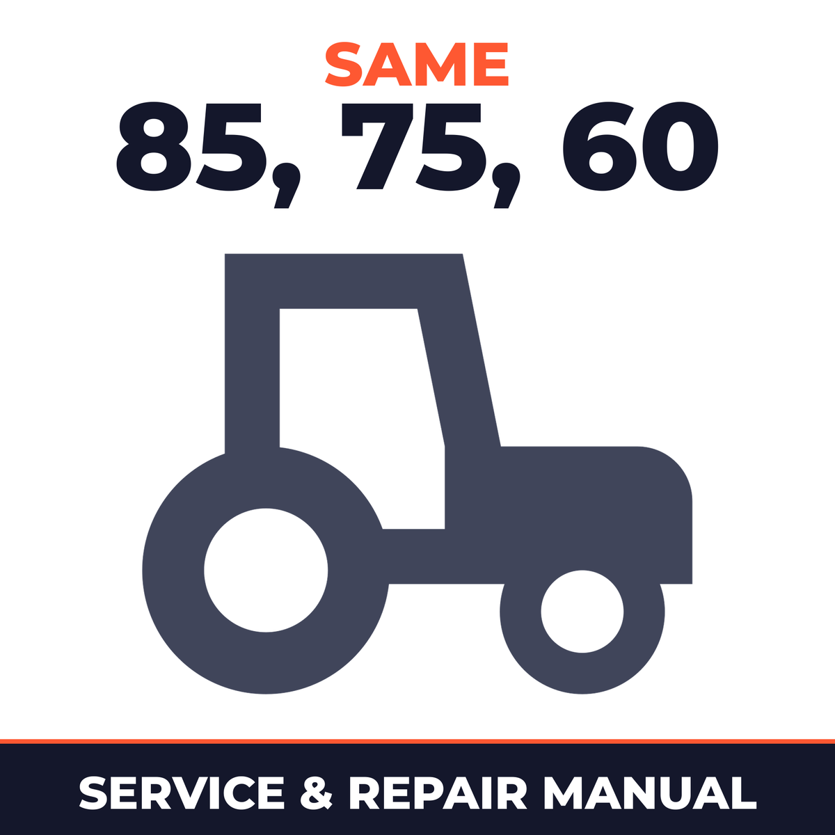 Same Tractor Frutteto II 85 75 60 Service & Repair Manual