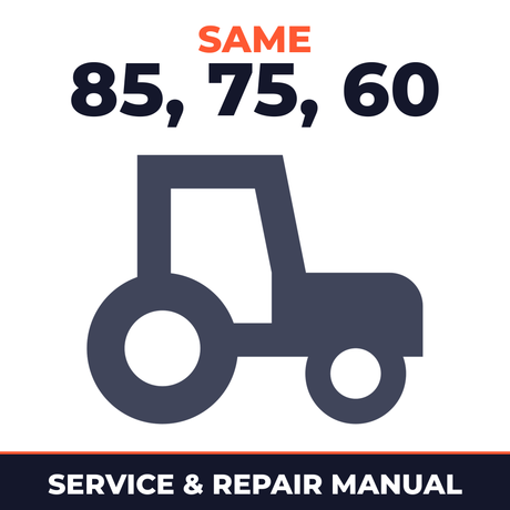 Same Tractor Frutteto II 85 75 60 Service & Repair Manual
