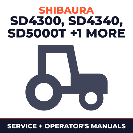 Shibaura IHI SD4300 SD4340 SD5000T SD5040T Tractor Operation Mainenance Service & Repair Manual