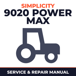 Simplicity 9020 Power Max Tractor Service & Repair Manual