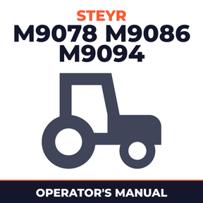 Steyr M9078 M9086 M9094 Tractor Operator's Manual