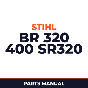 Stihl BR 320 400 SR320 Machine Parts Manual