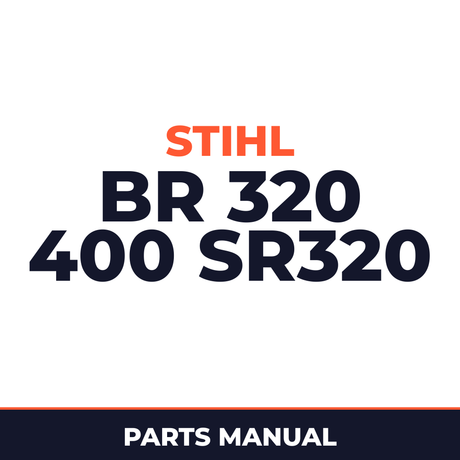 Stihl BR 320 400 SR320 Machine Parts Manual
