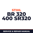 Stihl BR 320 400 SR320 Machine Service & Repair Manual