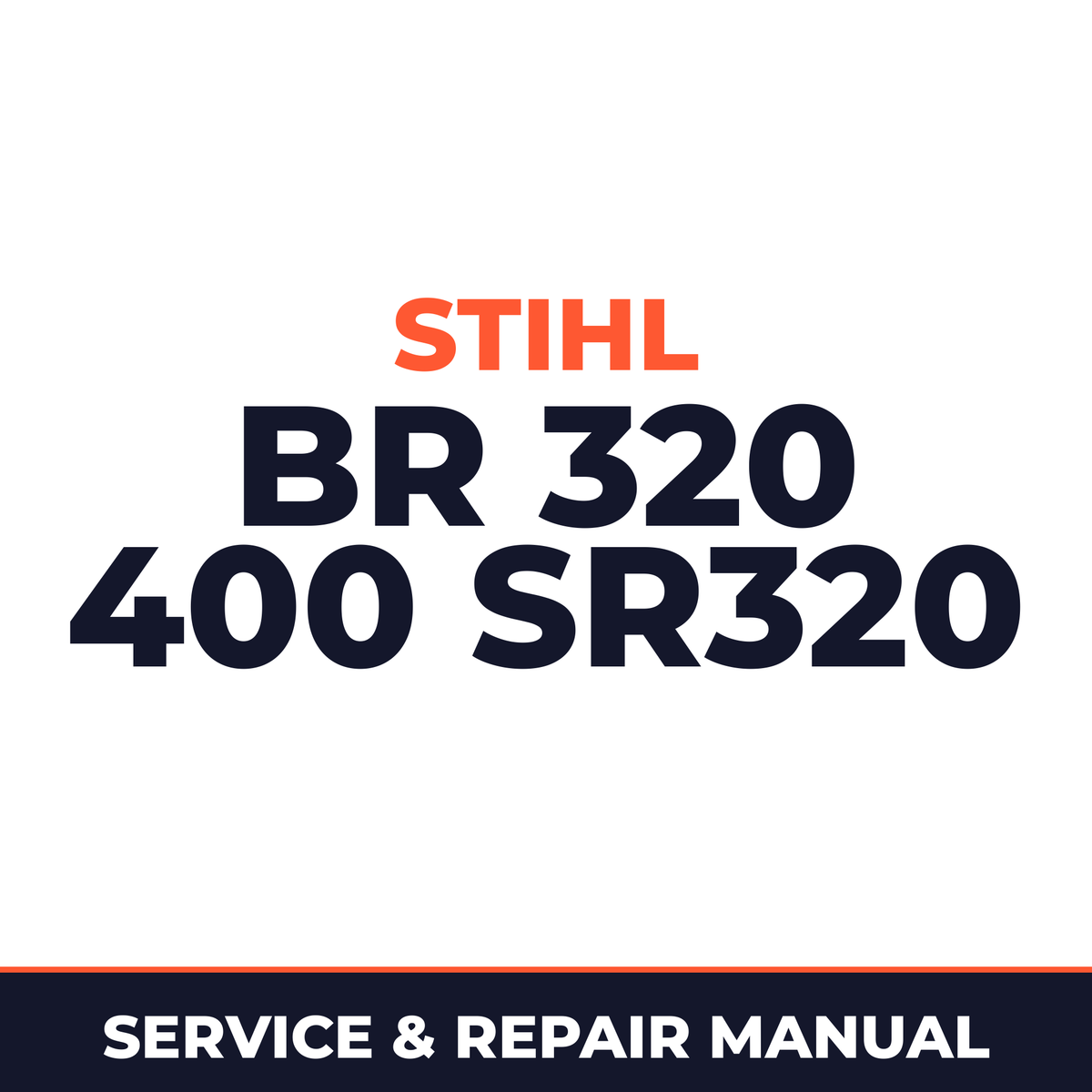 Stihl BR 320 400 SR320 Machine Service & Repair Manual