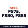 Stihl FS 75 & 80 85 Brushcutters Service & Repair Manual