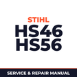 Stihl hs46 hs56 Machine Service & Repair Manual