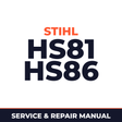 Stihl hs81 hs86 Machine Service & Repair Manual