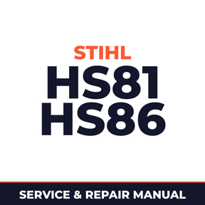 Stihl hs81 hs86 Machine Service & Repair Manual