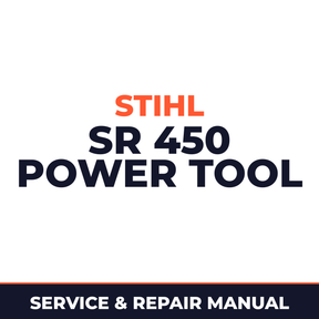 Stihl SR 450 Power Tool Machine Service & Repair Manual