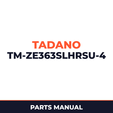 Tadano TM-ZE363SLHRSU-4 41002401473A FRAME/HOOK-IN,RADIO CONTROL,SAFETY EYES(U) Parts Manual