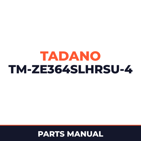 Tadano TM-ZE364SLHRSU-4 41002401474A FRAME/HOOK-IN,RADIO CONTROL,SAFETY EYES(U) Parts Manual