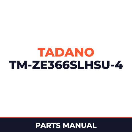 Tadano TM-ZE366SLHSU-4 41002401456A FRAME/HOOK-IN,SAFETY EYES,WITH RJ(U) Parts Manual