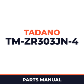 Tadano TM-ZR303JN(F)-4 31114010870A FRAME/STD,RADIO CONT.,NABI HOOK Parts Manual
