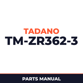 Tadano TM-ZR362(HEF)-3 41102310310A FRAME/STD,REMOTE-RADIO CONT.,HOOK-IN Parts Manual