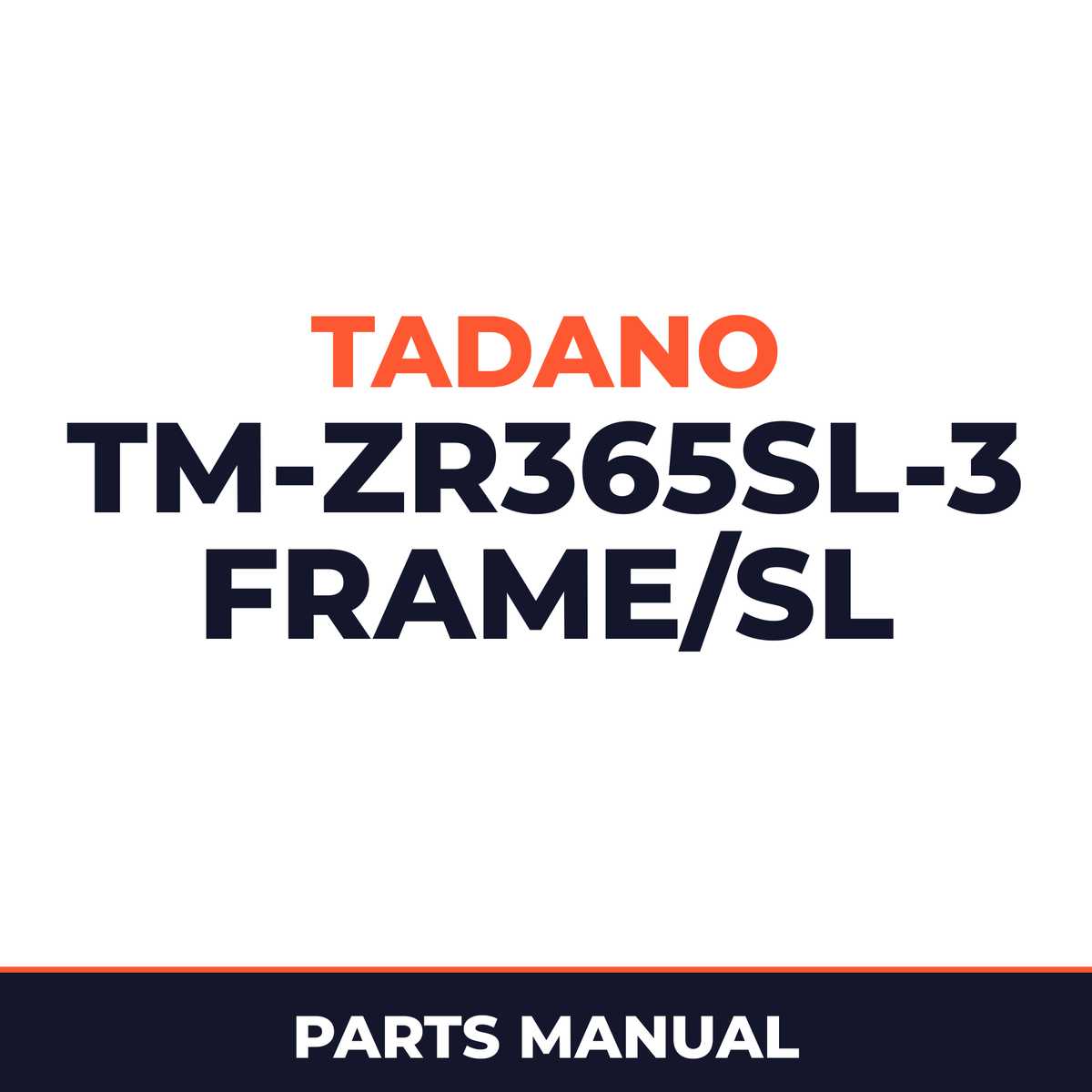 Tadano TM-ZR365SL(H)-3 41102310170A FRAME/SL,MANUAL,HOOK-IN Parts Manual