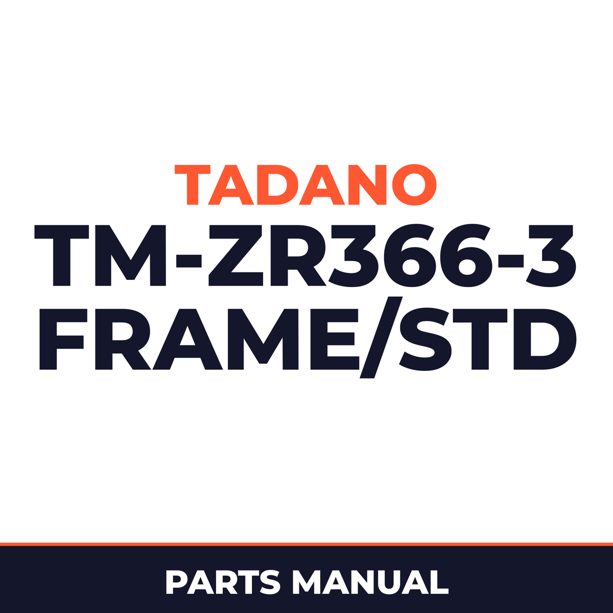 Tadano TM-ZR366(H)-3 41102310120A FRAME/STD,MANUAL,HOOK-IN Parts Manual