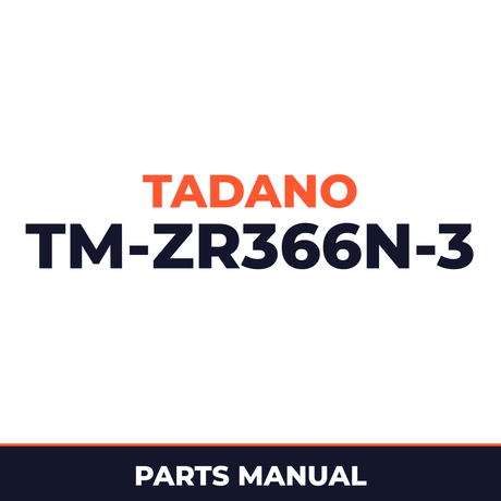 Tadano TM-ZR366N(F)-3 41102310730A FRAME/STD,RADIO CONT.,NABI HOOK Parts Manual
