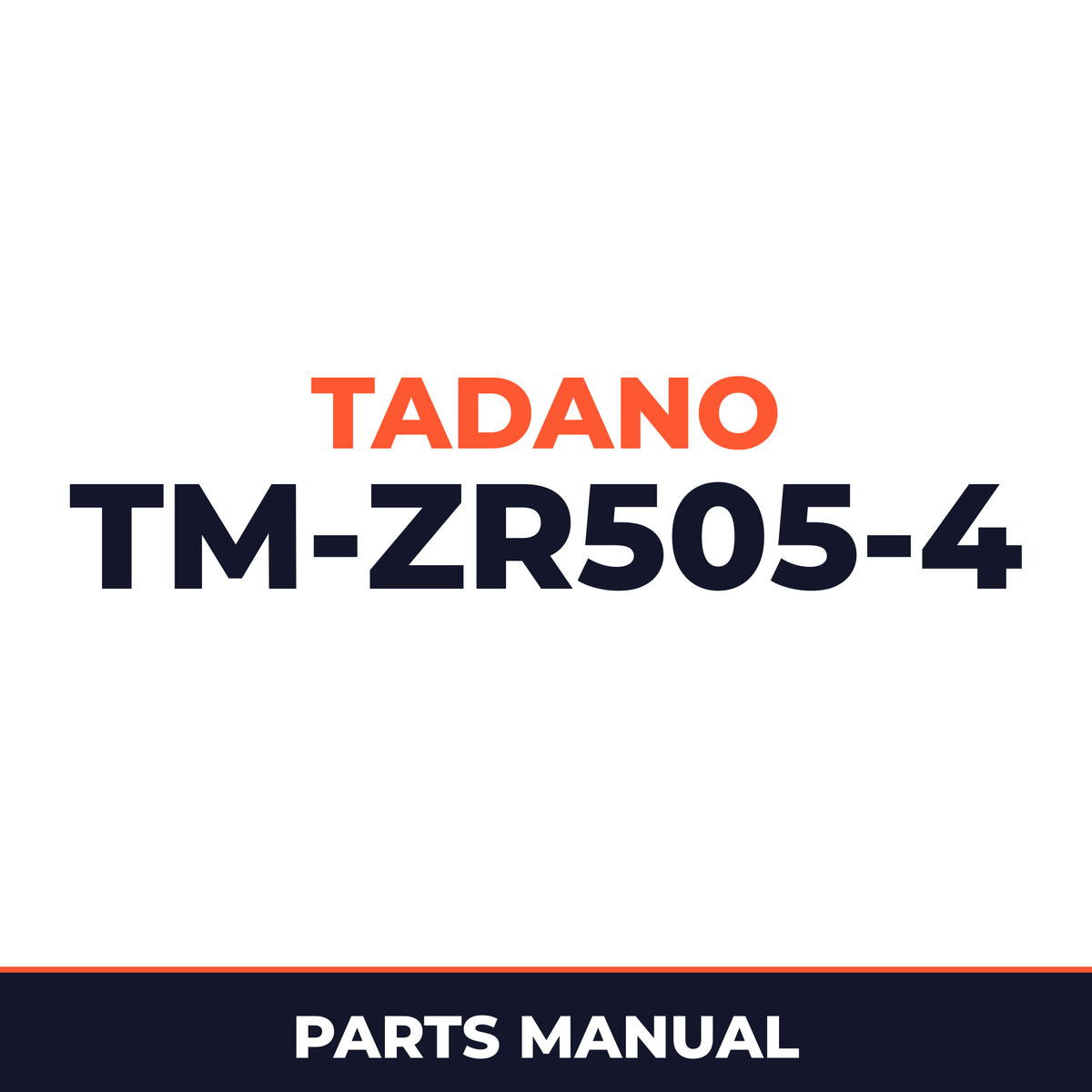 Tadano TM-ZR505(HEF)-4 31094010460A FRAME/STD,REMOTE-RADIO CONT.,HOOK-IN Parts Manual