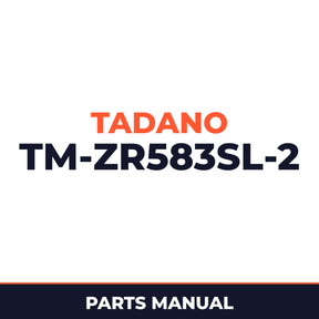 Tadano TM-ZR583SL(HEF)-2 41109210331A FRAME/SL,REMOTE-RADIO CONT.,HOOK-IN Parts Manual