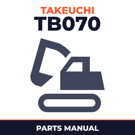 TAKEUCHI Excavator BODY Parts Catalog TB070