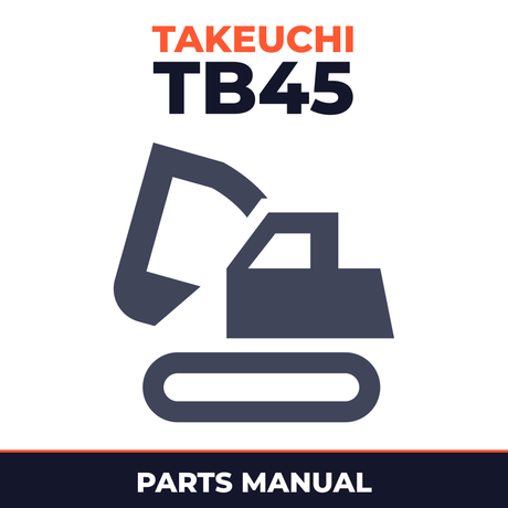 TAKEUCHI Excavator BODY Parts Catalog TB45