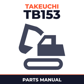 TAKEUCHI Excavator Parts Catalog Manual TB153