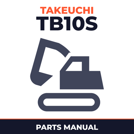 Takeuchi TB10S Compact Excavator (Body) Parts Manual