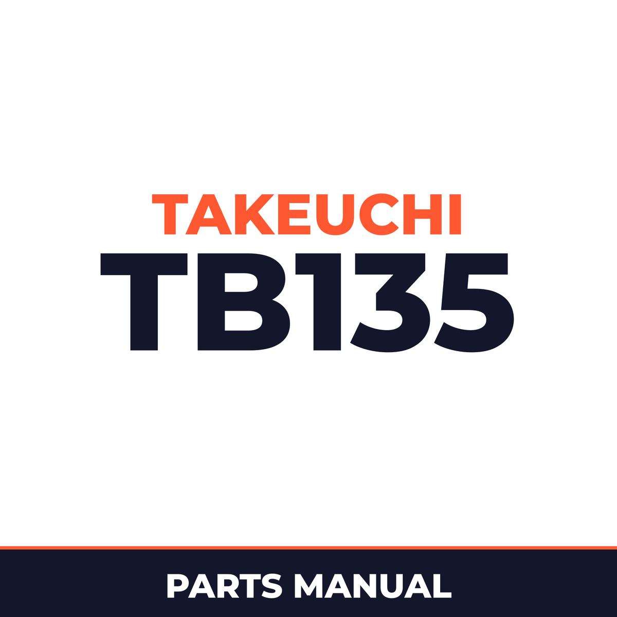 Takeuchi TB135 parts book