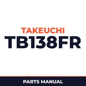 Takeuchi TB138FR parts book and operators manual
