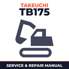 Takeuchi TB175 Compact Excavator Service & Repair Manual