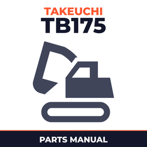 Takeuchi TB175 (S/N 17510003-) Excavator Parts Catalog