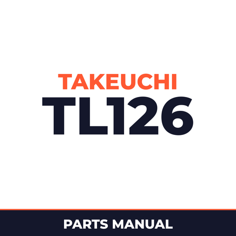 Takeuchi TL126 parts book