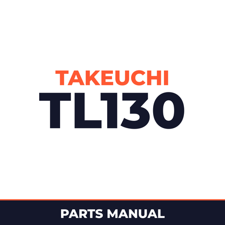 Takeuchi TL130 parts book