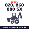 Terex 820, 860 880 SX & Elite, 970 980 Elite Backhoe Loader Complete Workshop Service Repair Manual
