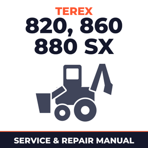 Terex 820, 860 880 SX & Elite, 970 980 Elite Backhoe Loader Complete Workshop Service Repair Manual