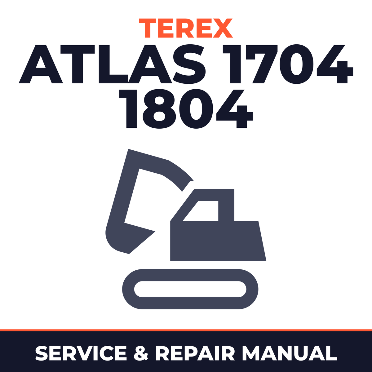 Terex Atlas 1704 1804 Excavator Factory Service Manual