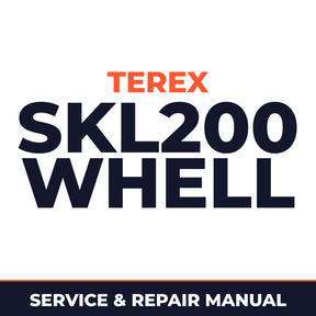 Terex SKL200 Whell Loader Workshop Repair Service Manual