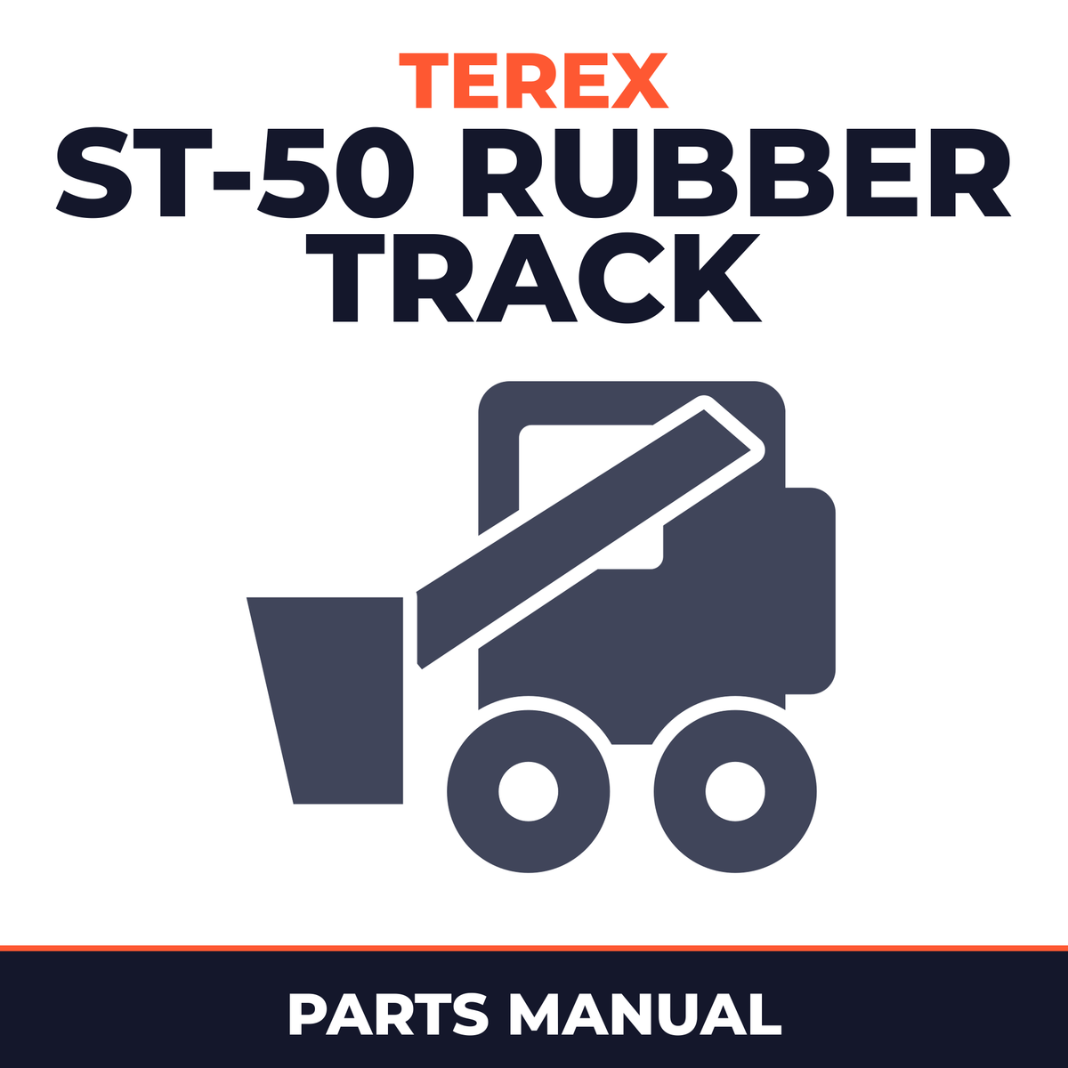 Terex ST-50 Rubber Track Loader Master Parts Manual