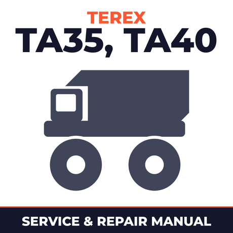 Terex TA35 & TA40 Articulated Dumptruck Complete Workshop Service Repair Manual