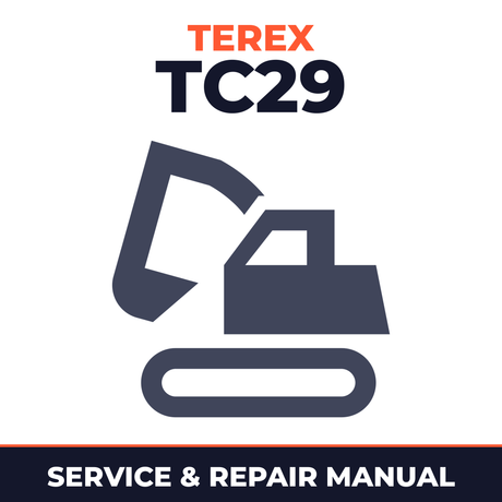 Terex TC29 Excavator Workshop Service Manual for Repair