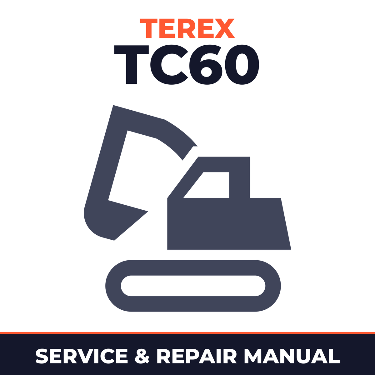Terex TC60 Excavator Workshop Repair Service Manual