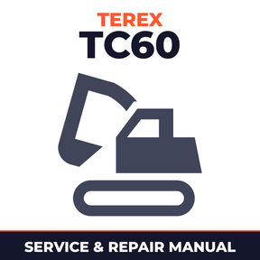 Terex TC60 Excavator Workshop Repair Service Manual