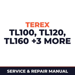 Terex TL 100 120 160 210 260 310 Workshop Service Manual